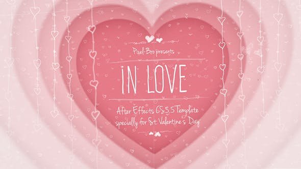 valentines day after effects template download