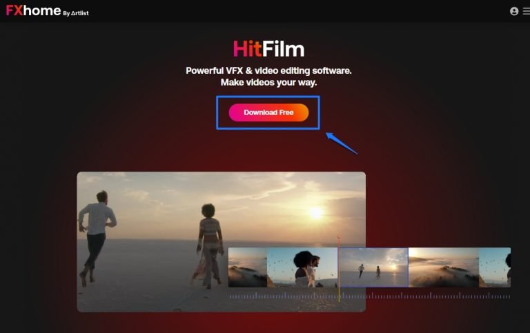 hitfilm video editor free download