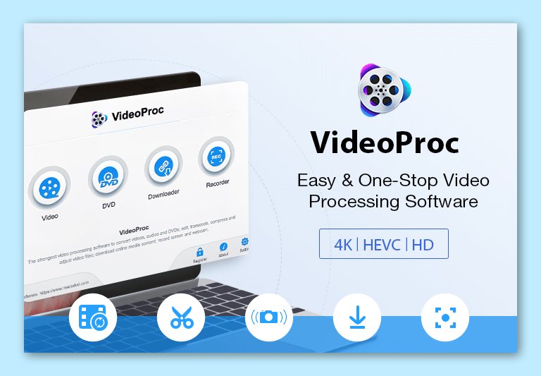 videoproc - 4k video editing software