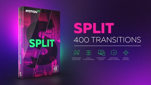 split After Effects Transitions Pack