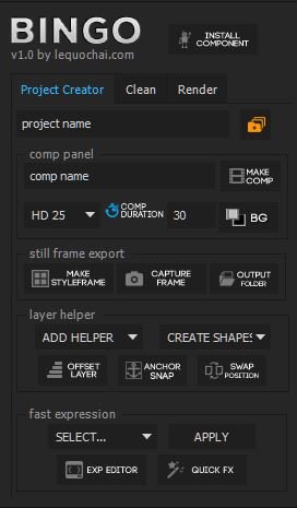 project creator tab