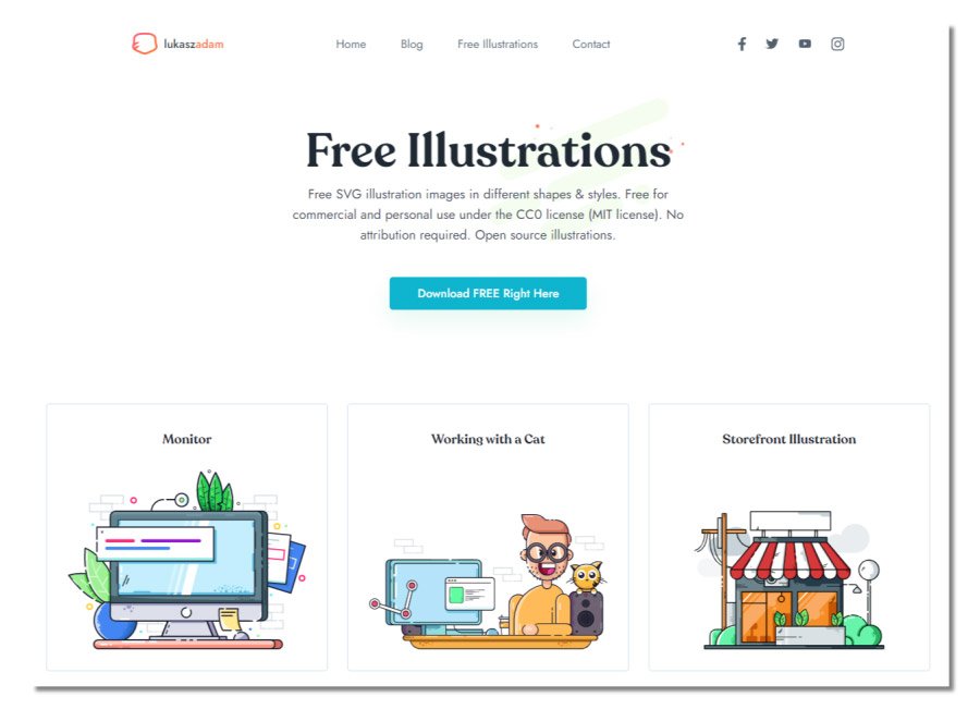 Free Illustrations By Lukasz Adam