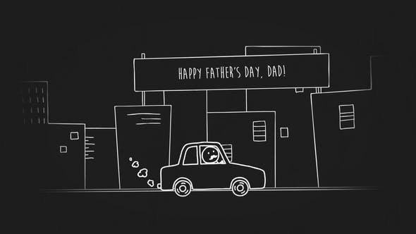Father's Day After Effects Templates - Father's Day Doodle