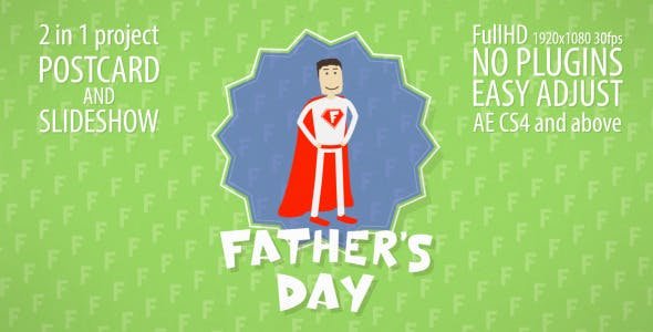 Father's Day After Effects Templates - Father's Day Slideshow