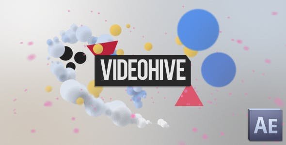 Confetti burst particle logo reveal