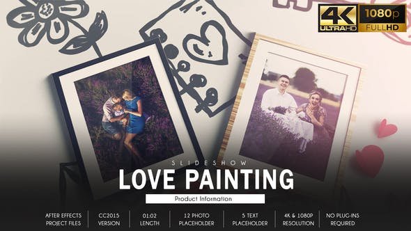 Love Painting After Effects slideshow template