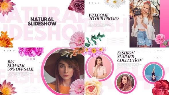 Natural After Effects Slideshow Template