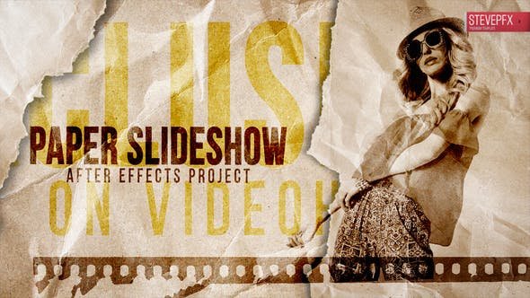 Paper Slideshow - After Effects Slideshow Template
