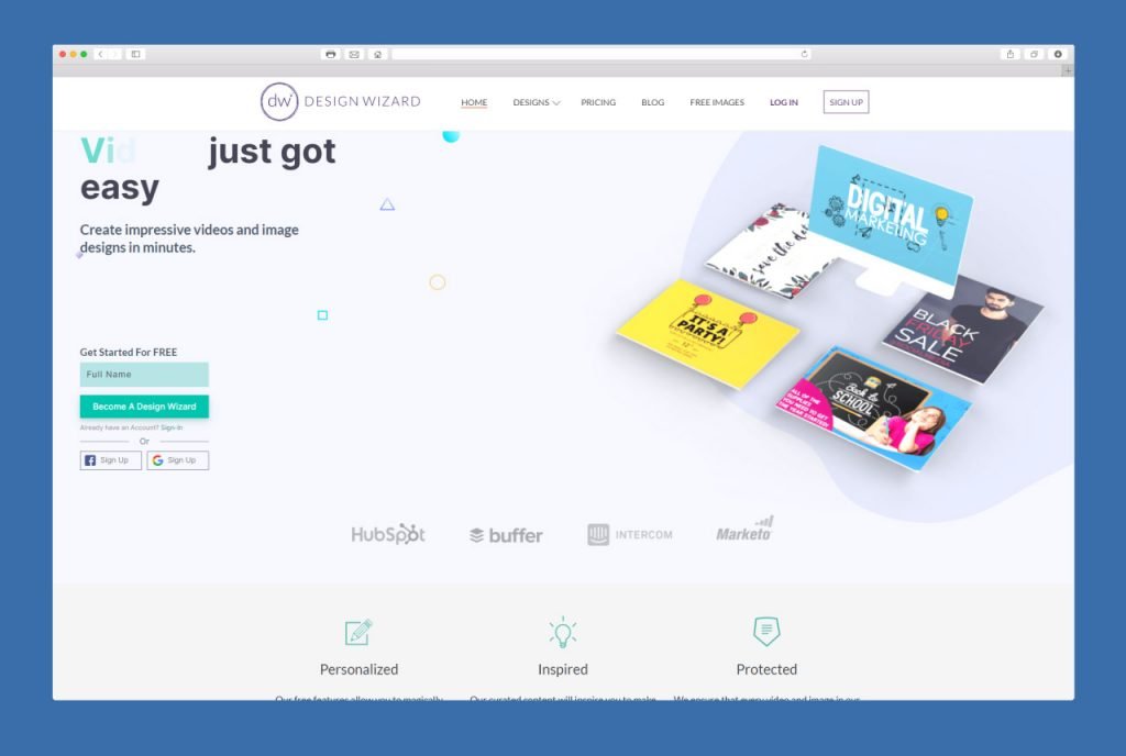 Design Wizard online DIY graphic designing software