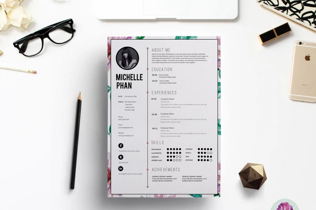Floral Resume