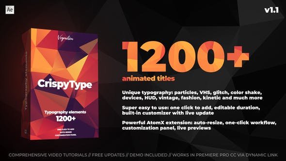 CrispyType - 1200+ Animated Titles