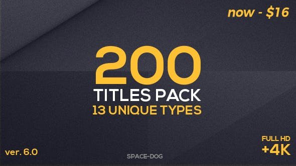 200 After Effects Title Templates