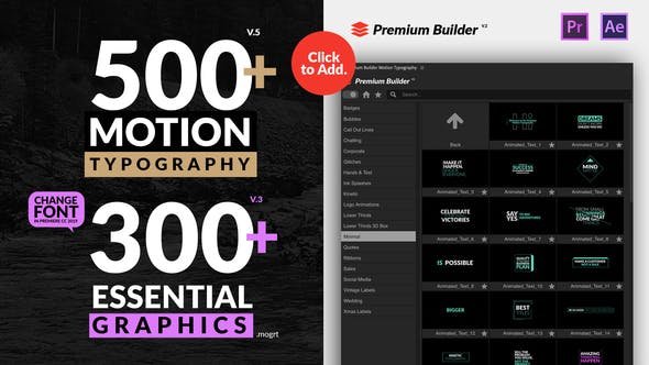 500+ Motion Typography