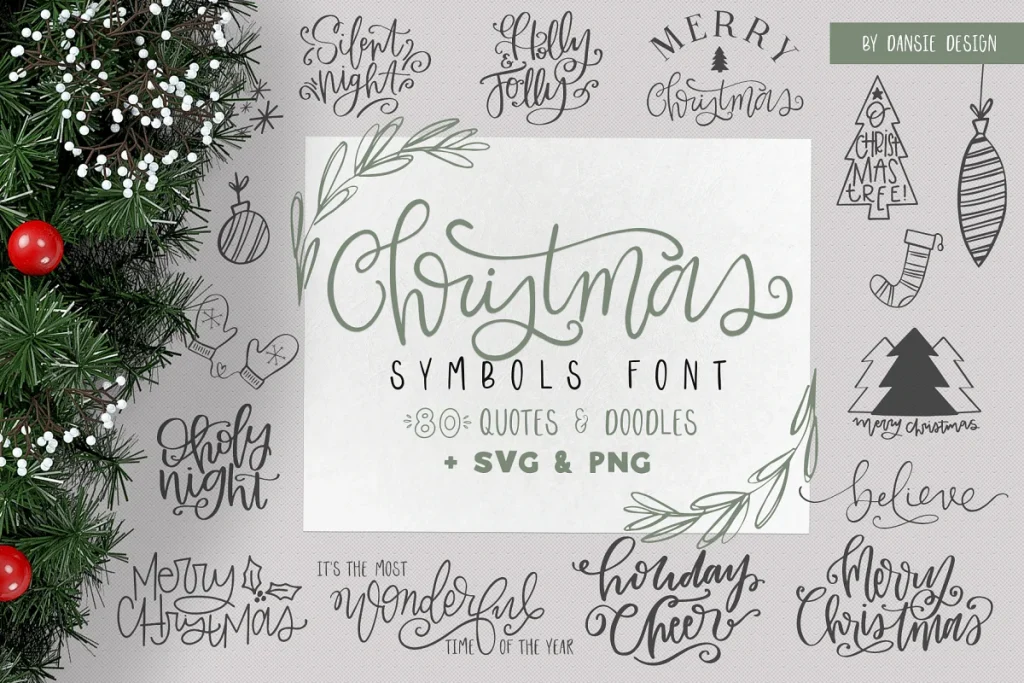 Christmas Symbols Font