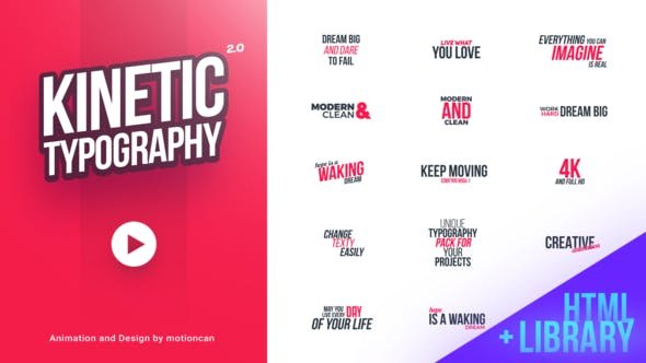 Kinetic Typography - After Effects Title Templates