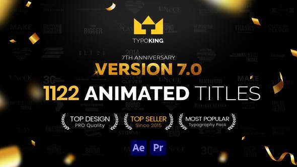 TypoKing - 1122 Animated Titles - After Effects Title Templates