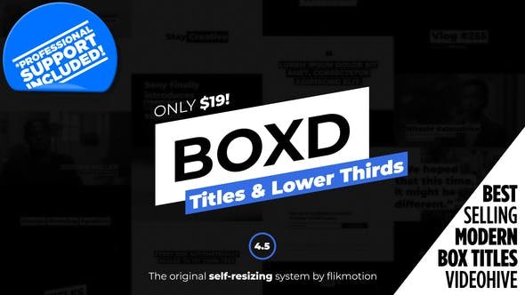 BOXD After Effects Title Templates