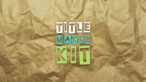 Cartoon Title Maker Kit
