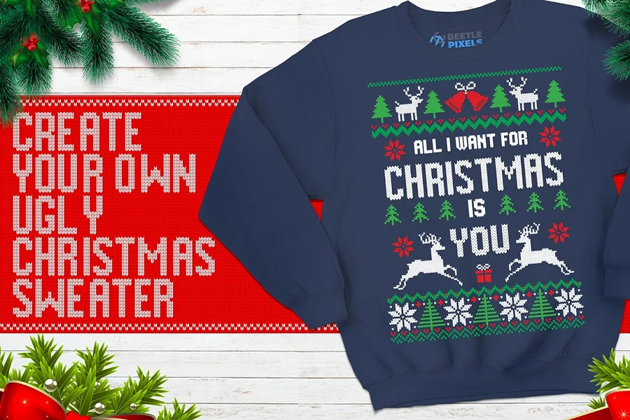 Christmas Knitted Font