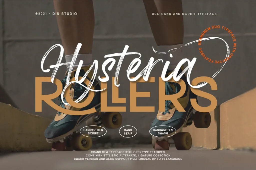 Hysteria Rollers Expressive Fonts