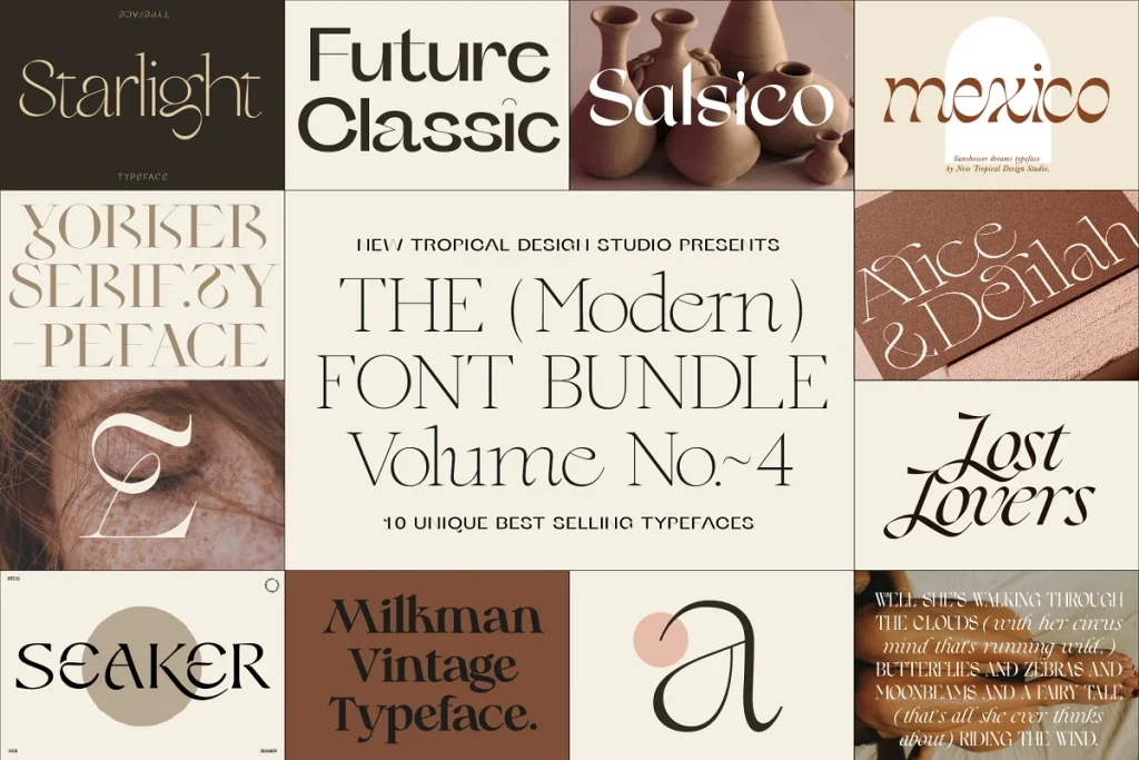 The Modern Font Bundle