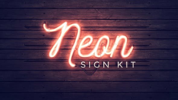 Neon Sign Kit - After Effects Title Templates