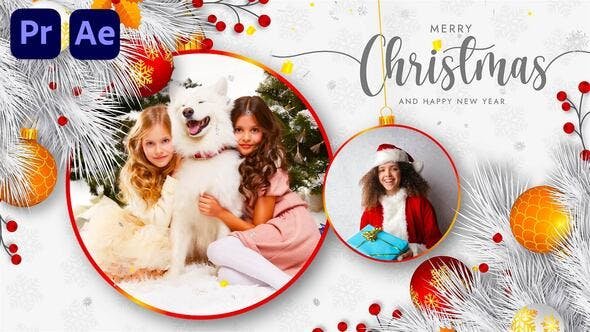 Christmas & New Year 2022 Slideshow - Christmas And New Year 2022 Premiere Pro Templates