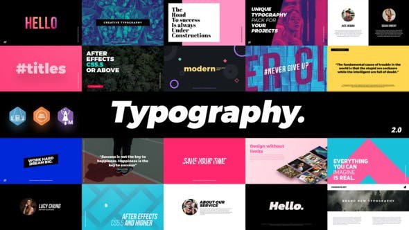 Typo - After Effects Title Templates