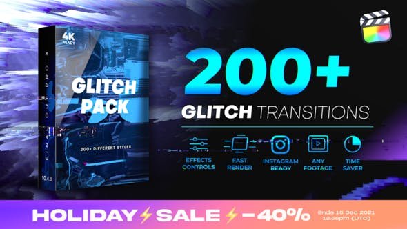 200+ Glitch Transitions