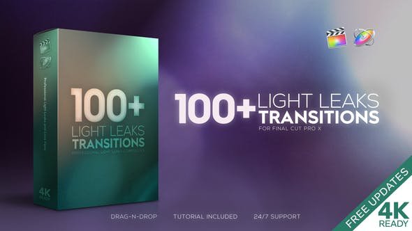 4K Light Leaks Transitions