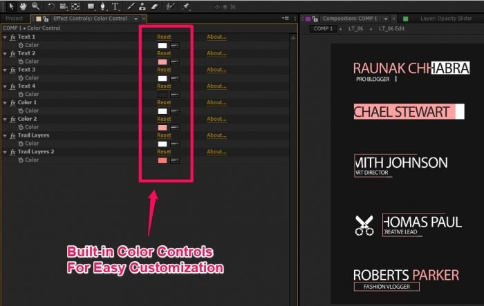 30 Free Clean Simple Lower Thirds After Effects Template