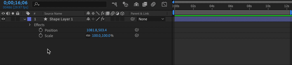 After Effects Pick Whip