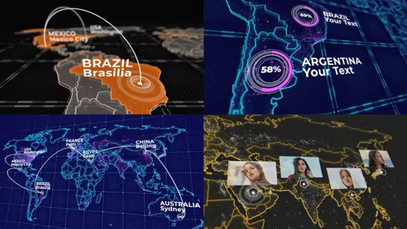 10 Best World Map Kit After Effects Templates of 2023 10 Best World Map Kit After Effects Templates of 2023