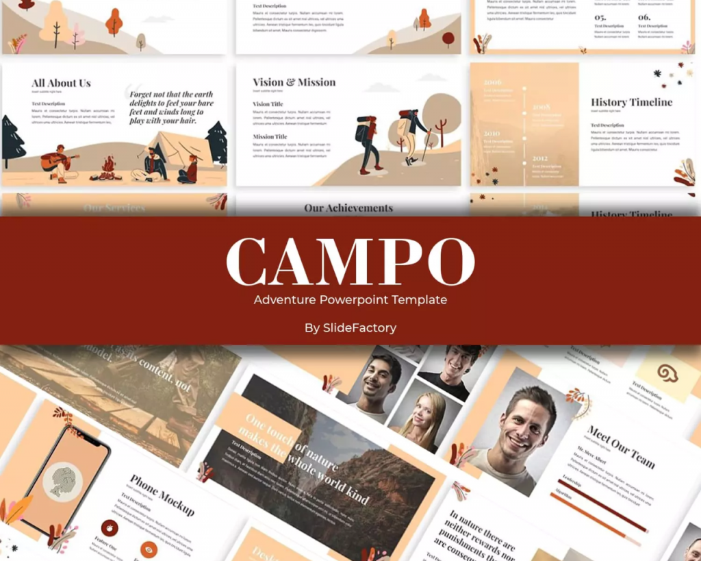 Campo-Adventure Powerpoint template