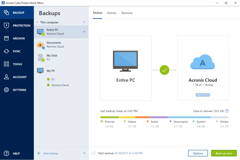 Acronis True Image - Apps To Keep Your Data Safe