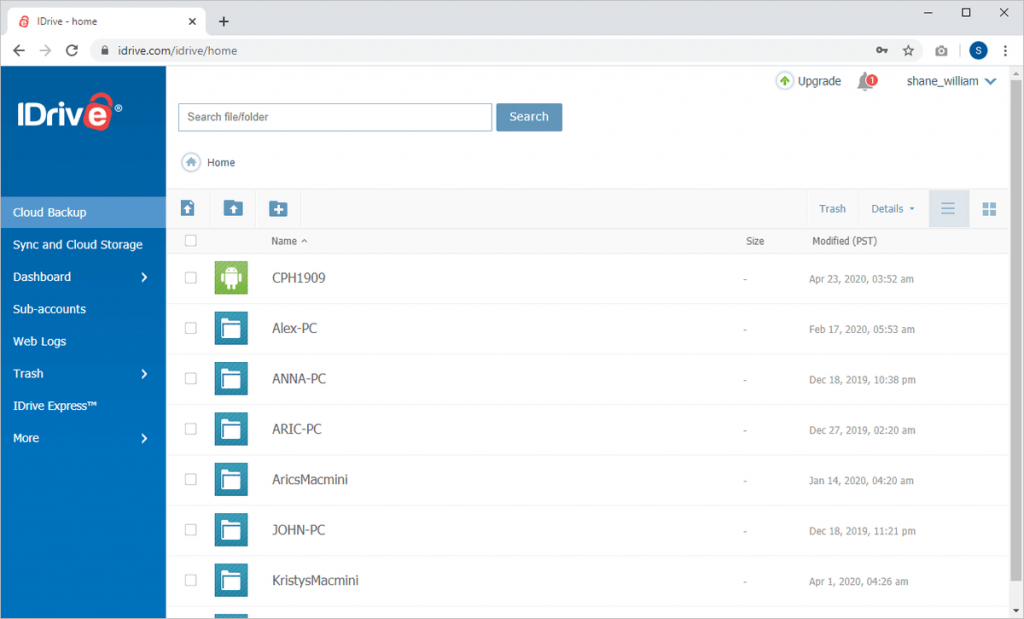 IDrive - Apps To Keep Your Data Safe