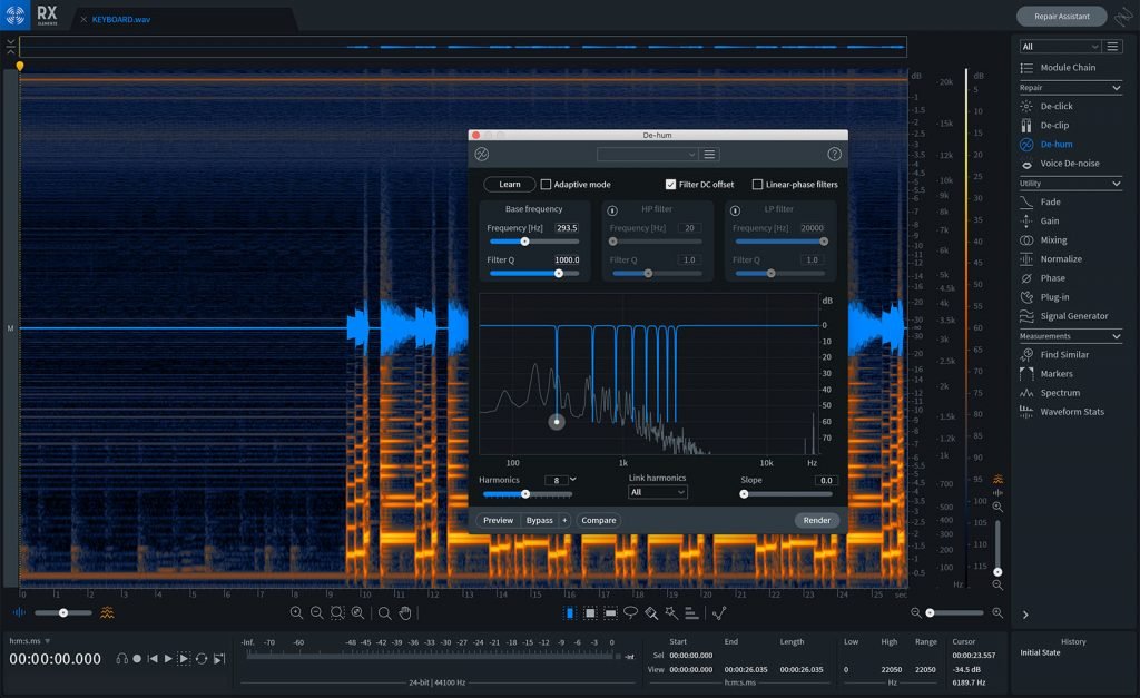 iZotope RX Elements User Interface