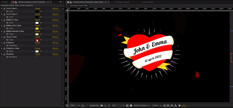 Color Control options in Adobe After Effects