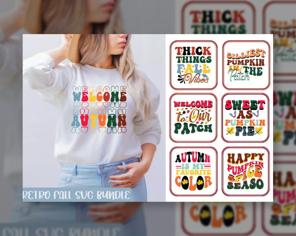 Retro Fall SVG Bundle