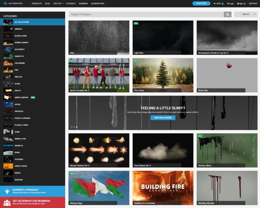 ActionVFX Film VFX Stock Footage Bundles