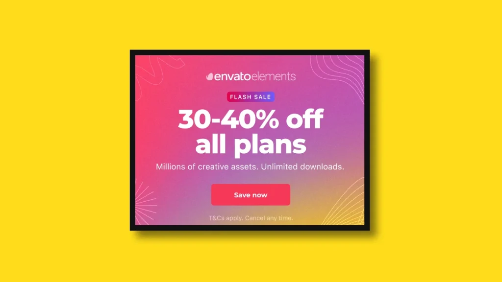 Envato Elements Flash Sale 2023 Cover