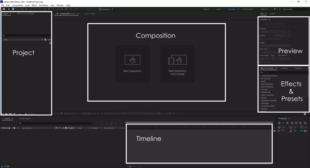 After Effects Interface