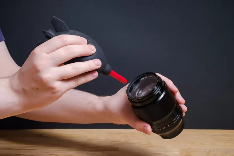 Use Air To Remove Loose Particles