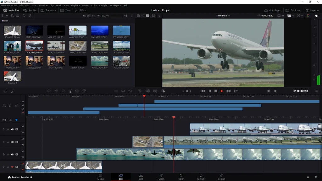 DaVinci Resolve Editing Tools