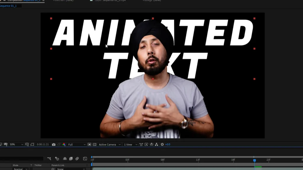 Step 4: Place The Text Behind The Subject
