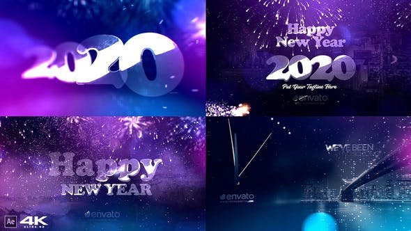 new year countdown After Effects Template