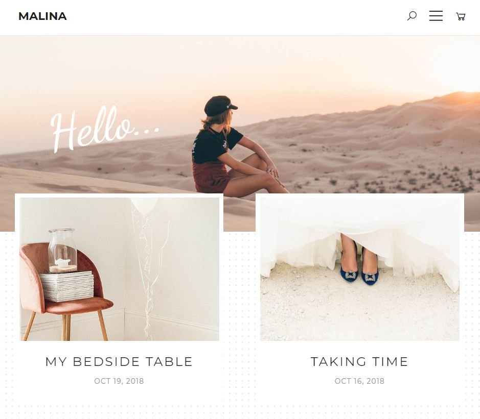 malina Feminine WordPress Theme