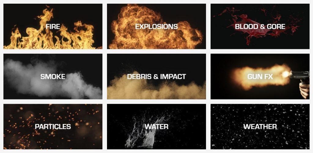 VFX stock footage elements