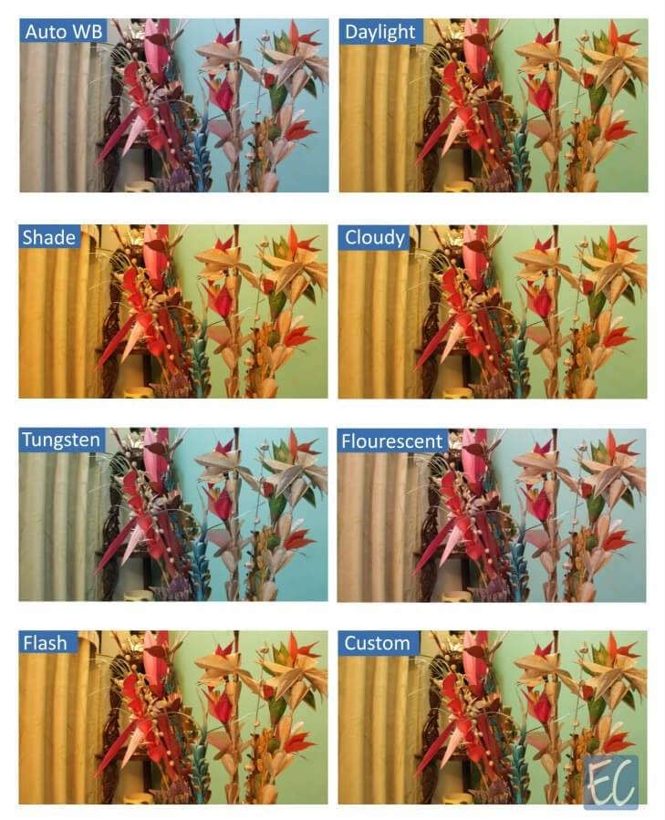 White Balance presets