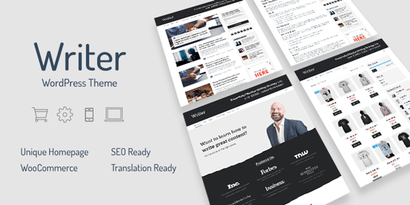 writer wordpress blog theme